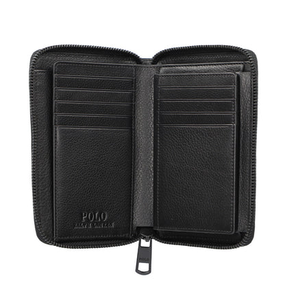 財布 ブラック ラウンドファスナー長財布 P-NSH526-05 / N Soft Shrink series ソフトシュリンク
