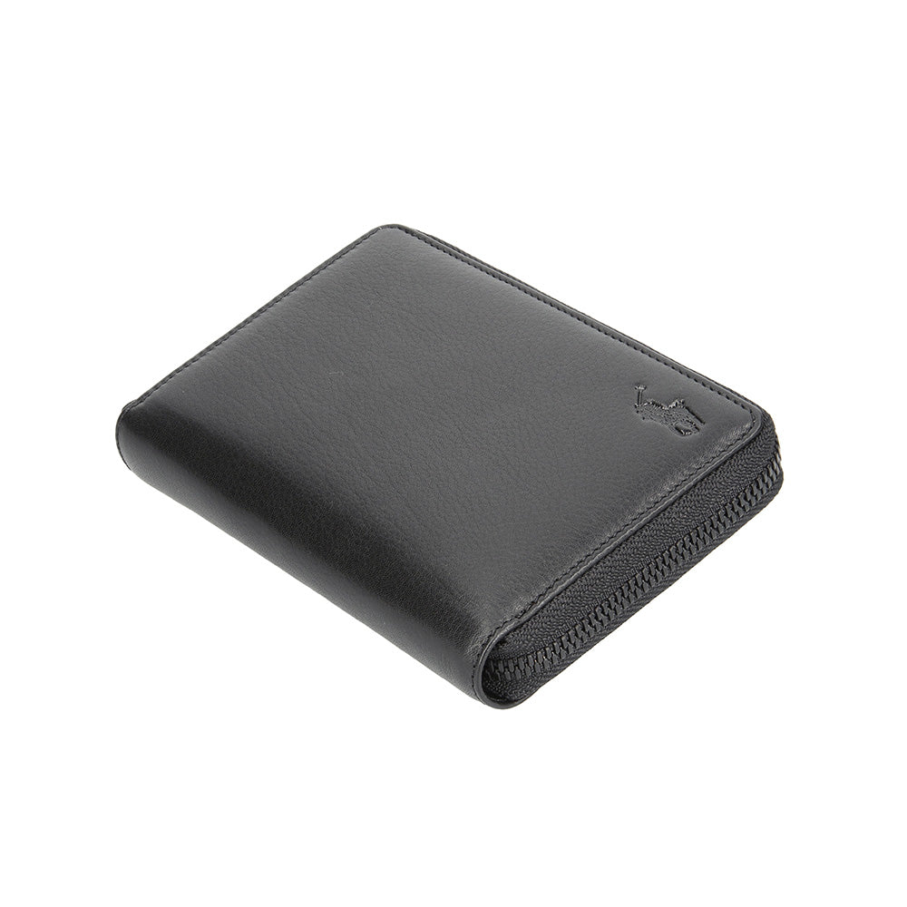 財布 ブラック ラウンドファスナー長財布 P-NSH526-05 / N Soft Shrink series ソフトシュリンク