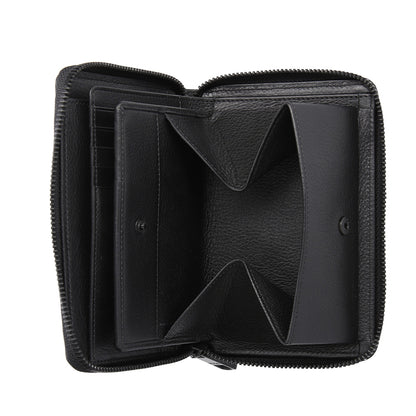 財布 ブラック ラウンドファスナー長財布 P-NSH526-05 / N Soft Shrink series ソフトシュリンク