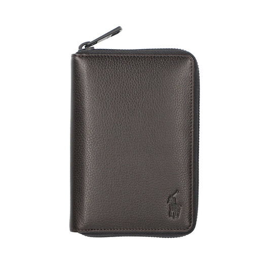 財布 ダークブラウン ラウンドファスナー長財布 P-NSH526-35 / N Soft Shrink series ソフトシュリンク