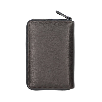 財布 ダークブラウン ラウンドファスナー長財布 P-NSH526-35 / N Soft Shrink series ソフトシュリンク