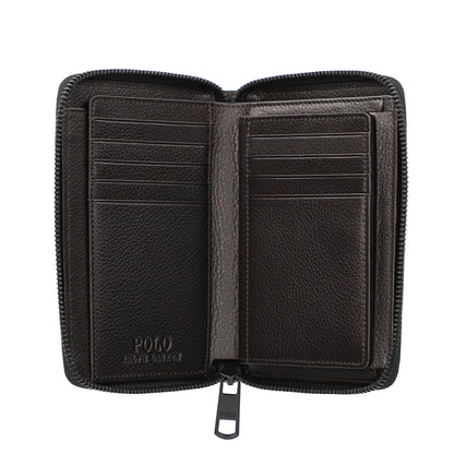 財布 ダークブラウン ラウンドファスナー長財布 P-NSH526-35 / N Soft Shrink series ソフトシュリンク