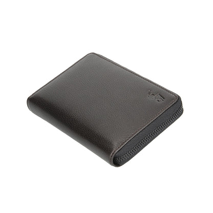 財布 ダークブラウン ラウンドファスナー長財布 P-NSH526-35 / N Soft Shrink series ソフトシュリンク