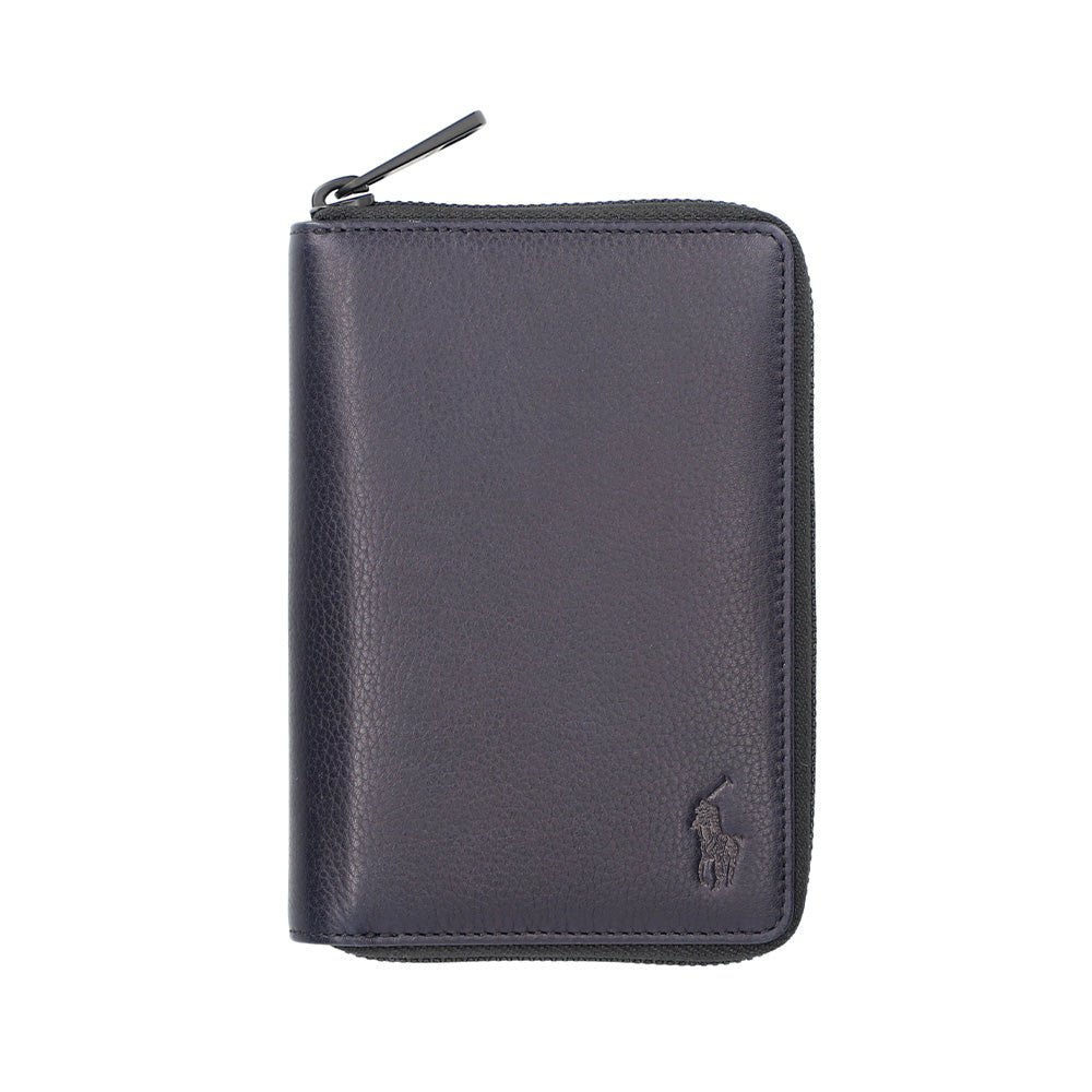 財布 ネイビー ラウンドファスナー長財布 P-NSH526-75 / N Soft Shrink series ソフトシュリンク