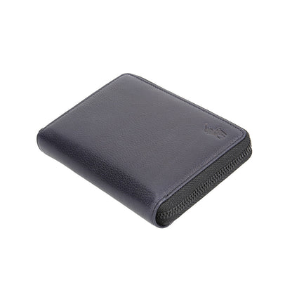 財布 ネイビー ラウンドファスナー長財布 P-NSH526-75 / N Soft Shrink series ソフトシュリンク