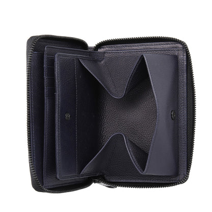 財布 ネイビー ラウンドファスナー長財布 P-NSH526-75 / N Soft Shrink series ソフトシュリンク