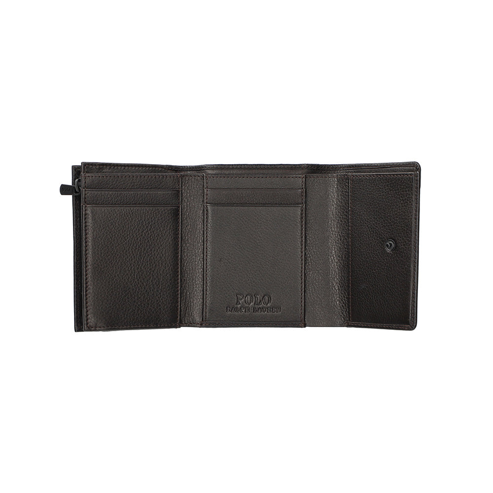 財布 ダークブラウン 3つ折り P-NSH528-35 / N Soft Shrink series ソフトシュリンク