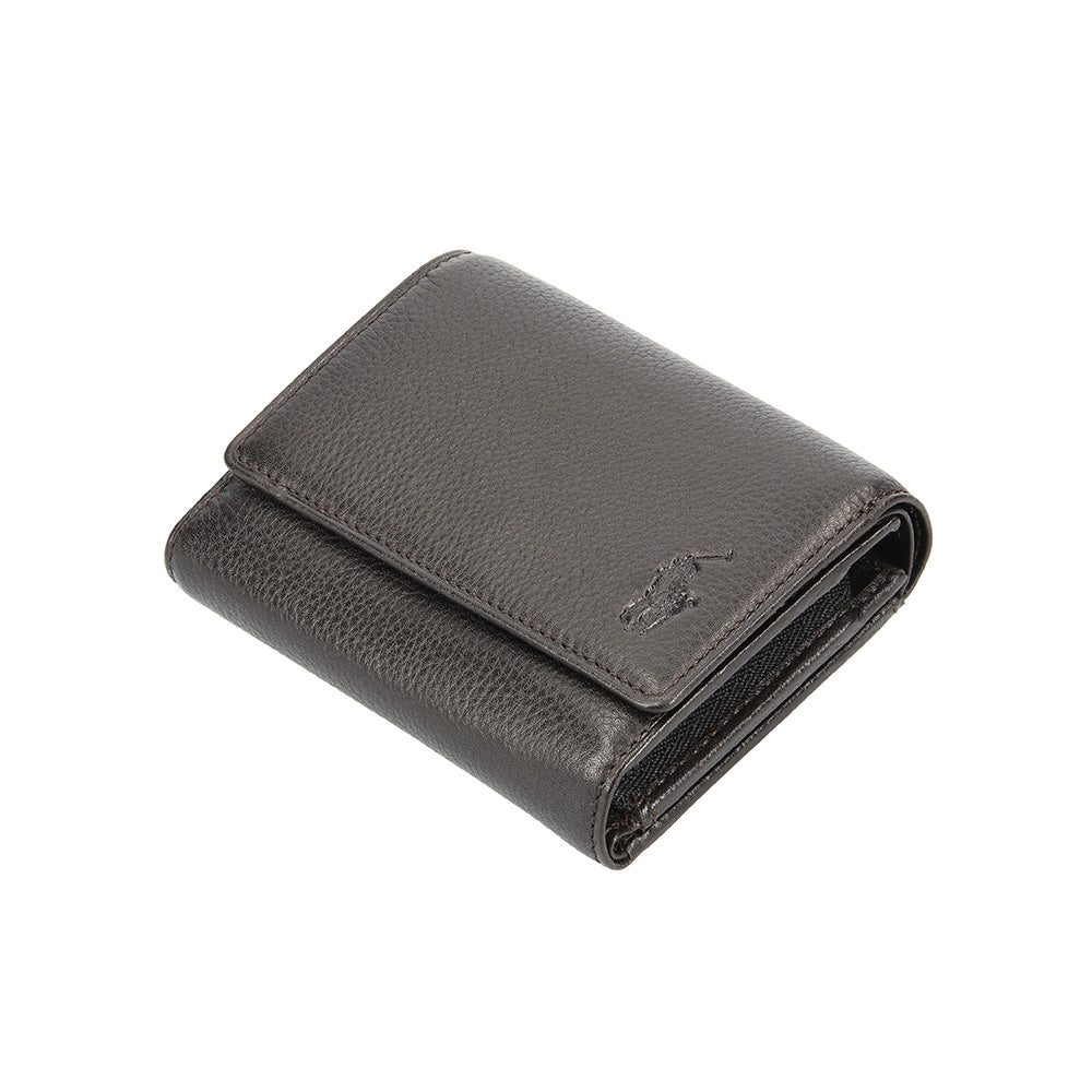 財布 ダークブラウン 3つ折り P-NSH528-35 / N Soft Shrink series ソフトシュリンク