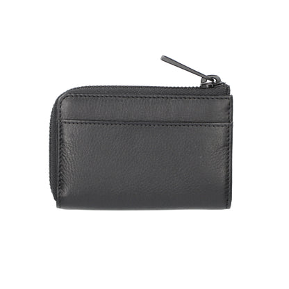 財布 ブラック L字ファスナーコインケース P-NSH712-05 / N Soft Shrink series ソフトシュリンク
