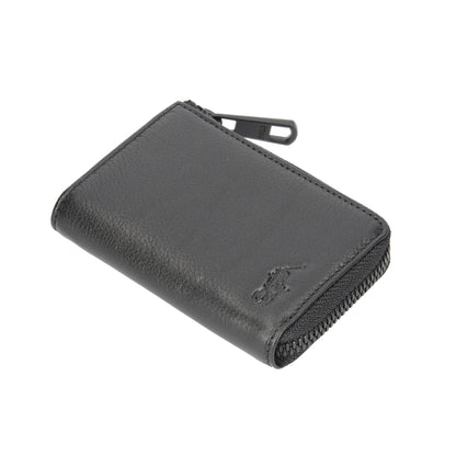 財布 ブラック L字ファスナーコインケース P-NSH712-05 / N Soft Shrink series ソフトシュリンク