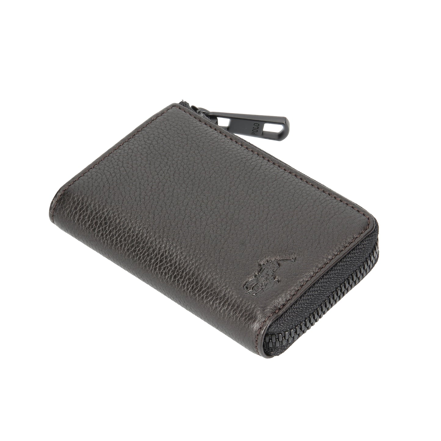 財布 ダークブラウン L字ファスナーコインケース P-NSH712-35 / N Soft Shrink series ソフトシュリンク