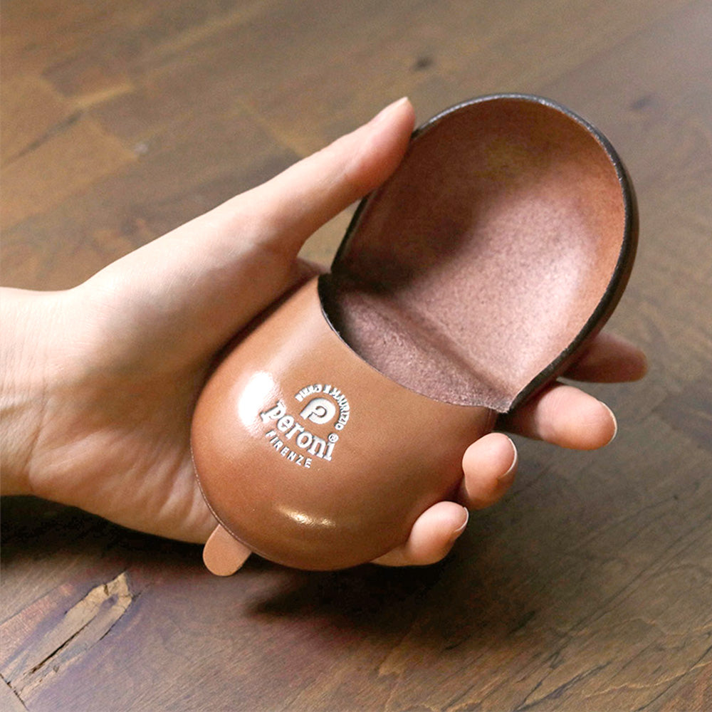 財布 ライトブラウン / コインケース シームレス シルバーロゴ