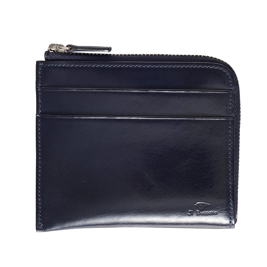 財布 ネイビー / L字型ジップ財布