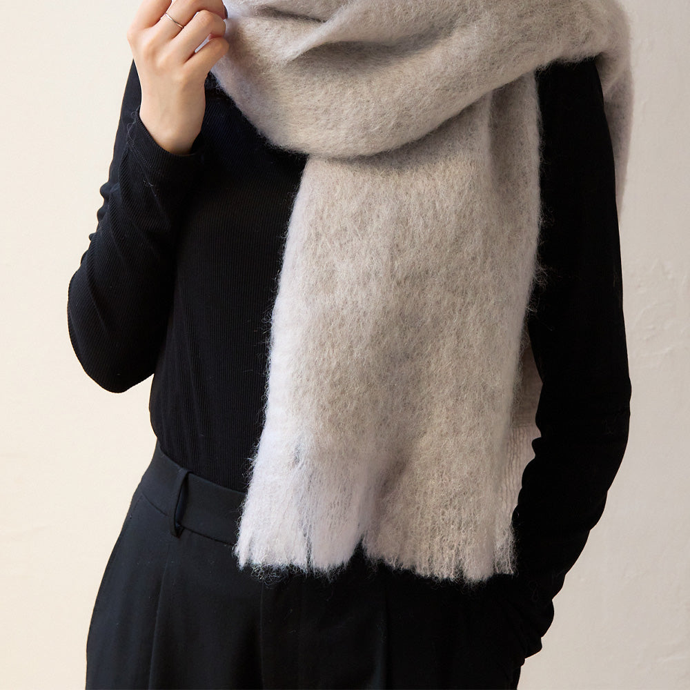 マフラー グレージュ / Mohair Lisos
