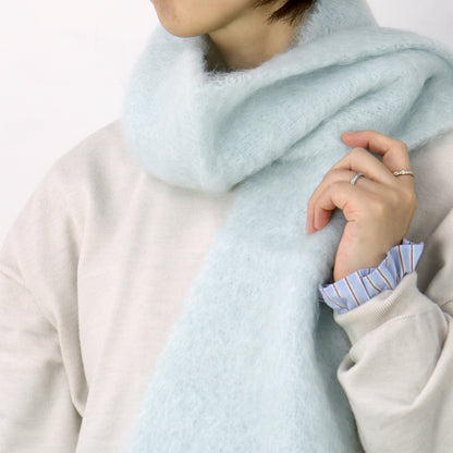マフラー スカイブルー 52 / Foulard Liso
