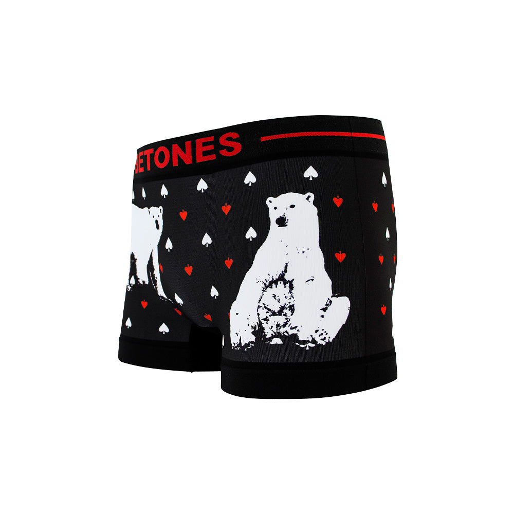 ボクサーパンツ ANIMAL4-BLACK シロクマ