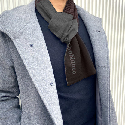 マフラー チョコ / ロゴジャガード ミニマフラー