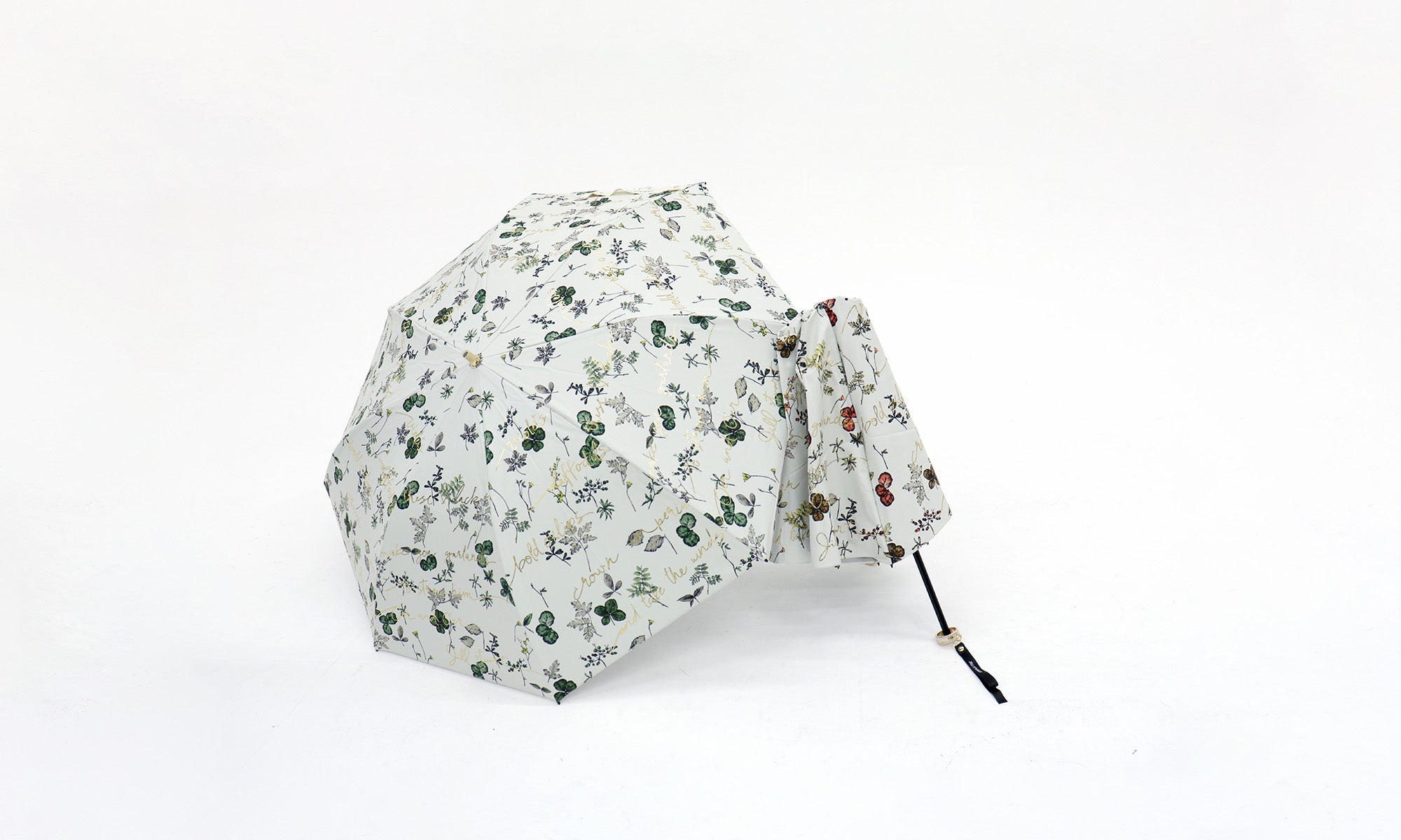 日傘 サックス 53cm 1JI27376-33 / 自動開閉式 折りたたみ傘 晴雨兼用