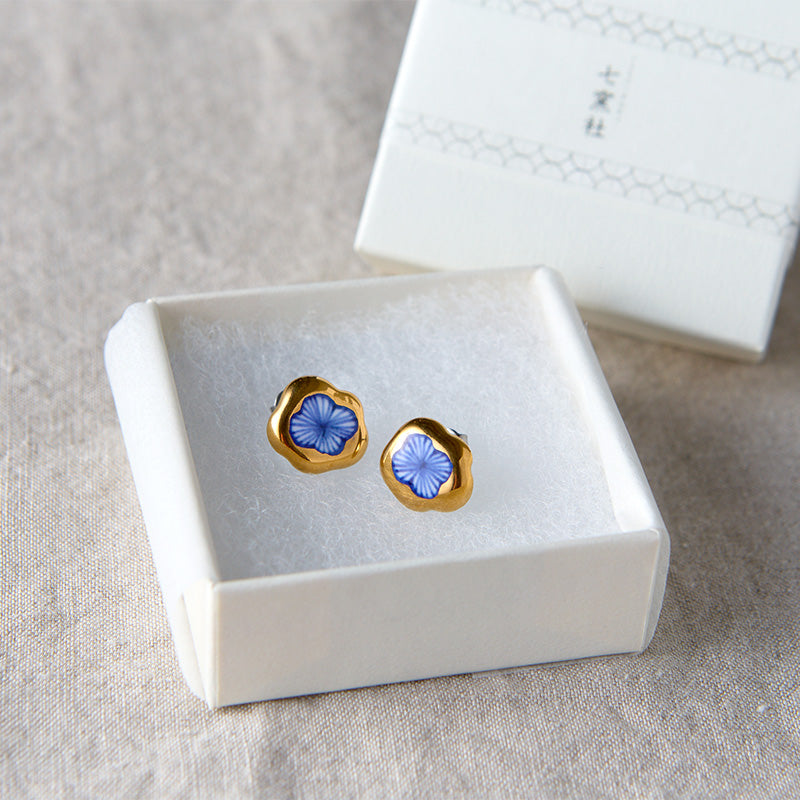 ピアス 花十草 大 / わたぐも