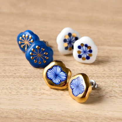 ピアス 花十草 大 / わたぐも