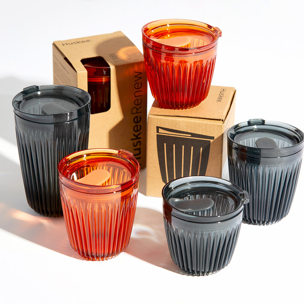 タンブラー アンバー 4個セット 350ml 12oz / HuskeeRenew