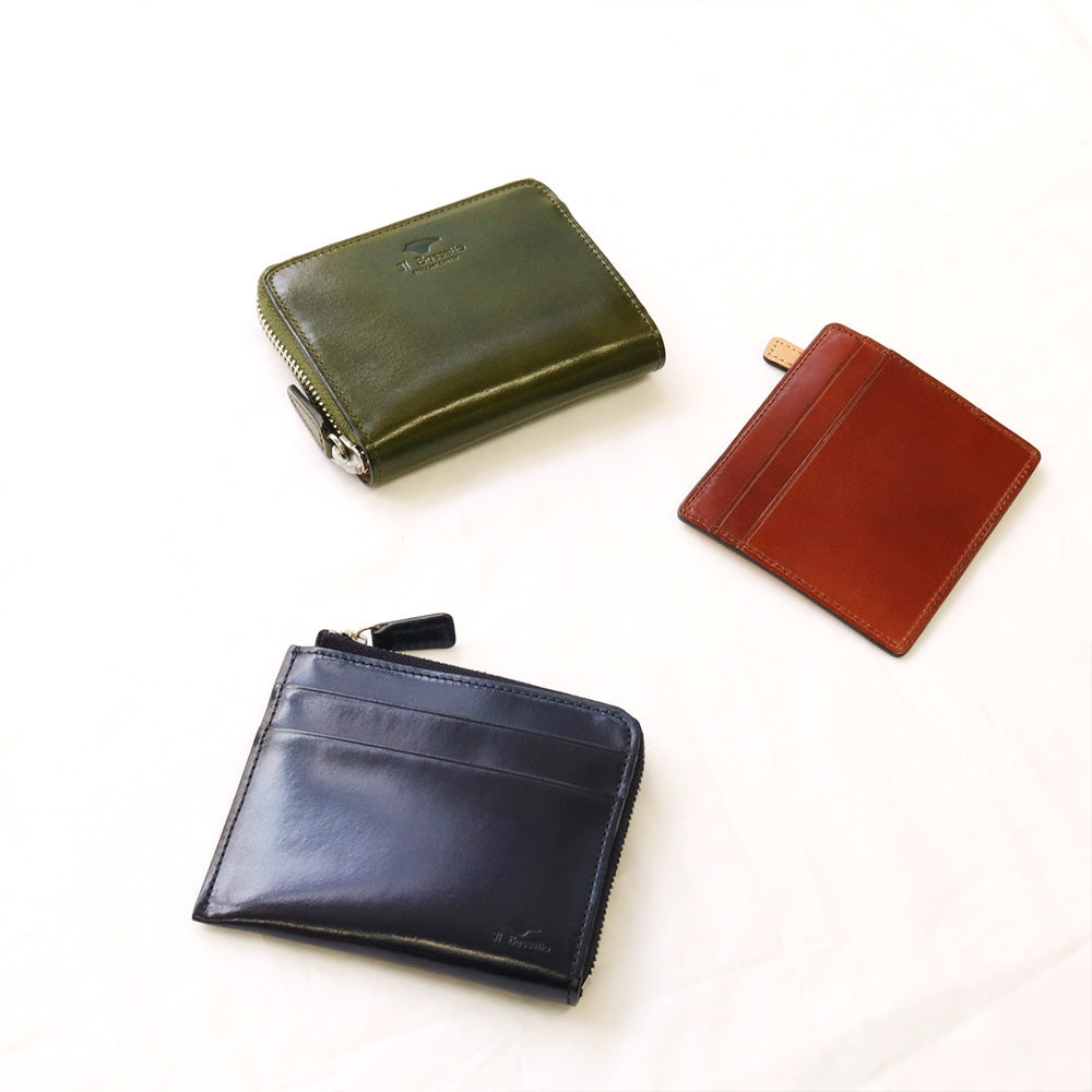 財布 ネイビー / L字型ジップ財布