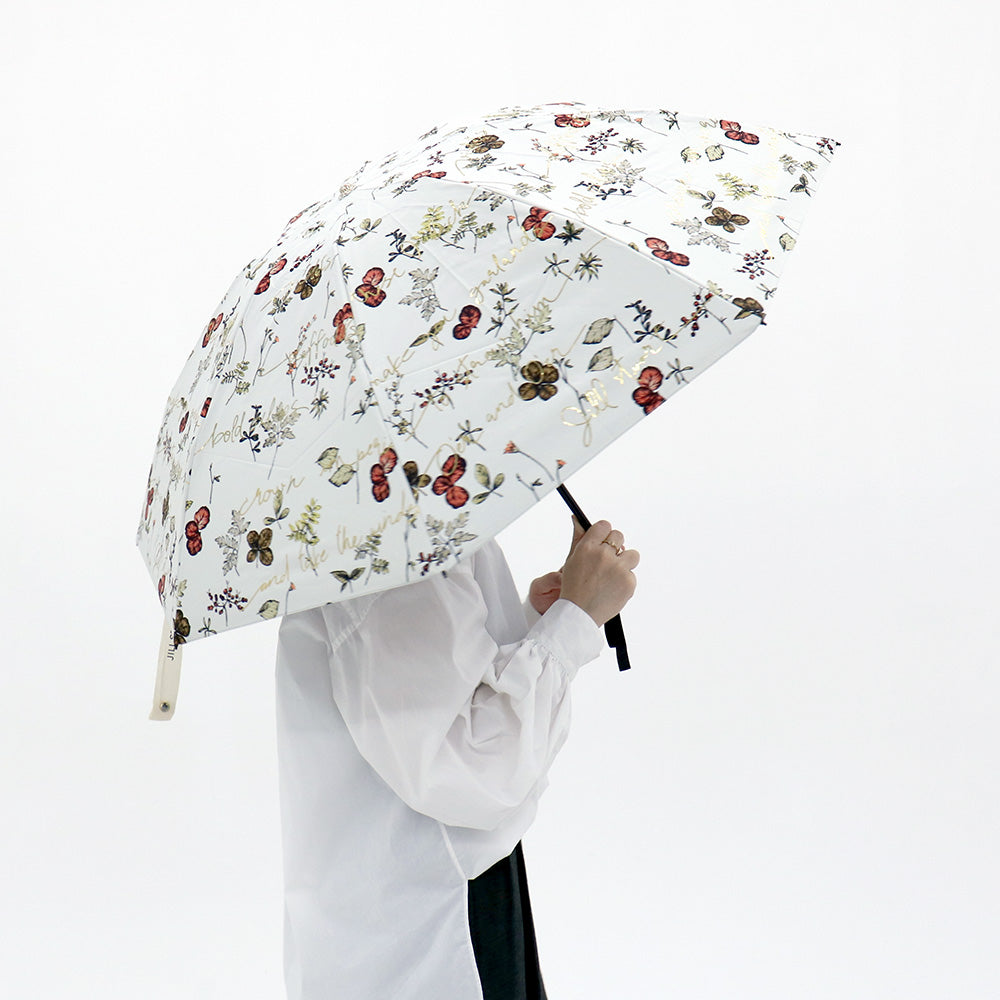 日傘 オレンジ 50cm 1JI27715-15-65 / 手開き式 折りたたみ傘 晴雨兼用