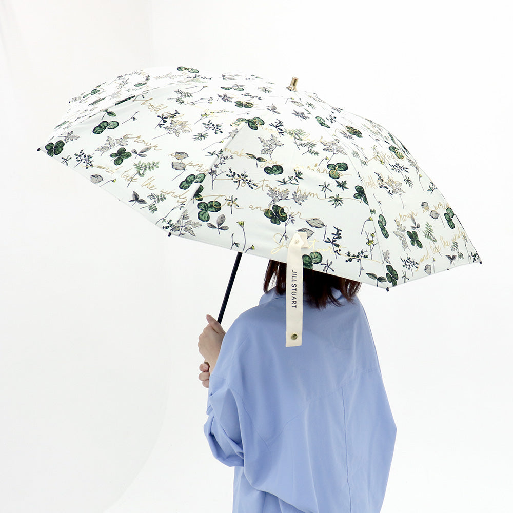 ジルスチュアート　　日傘　カーキ JILL STUART 晴雨兼用折りたたみ傘 カーキ ジルスチュアート