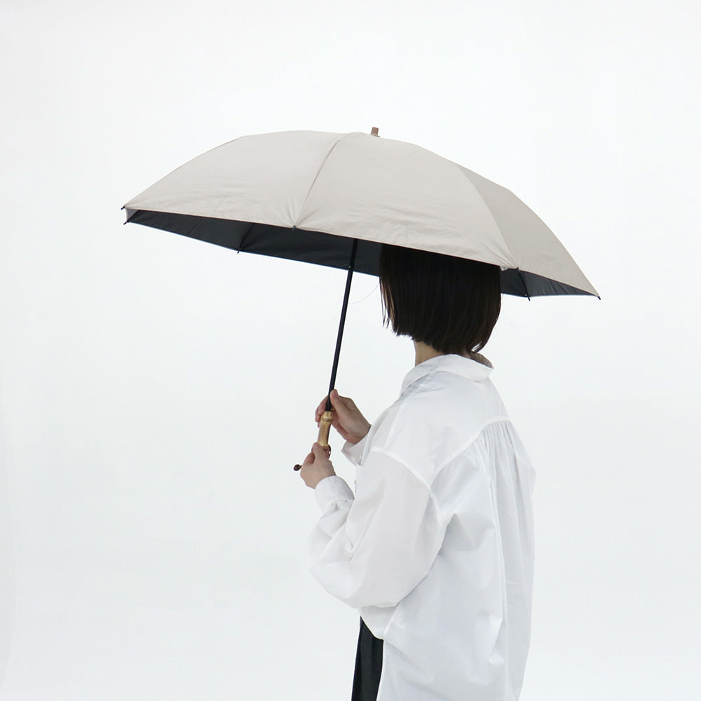 日傘 白練 しろねり 55cm LDWP-55HK-38012 / 手開き式 折りたたみ傘 晴雨兼用 日本伝統色×ワンカラー