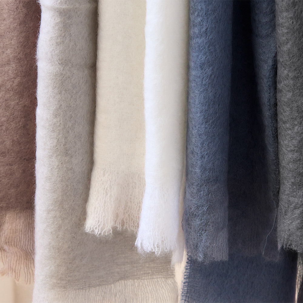 マフラー ブラウン / Mohair Lisos | Pellepenna GOODS SHOP