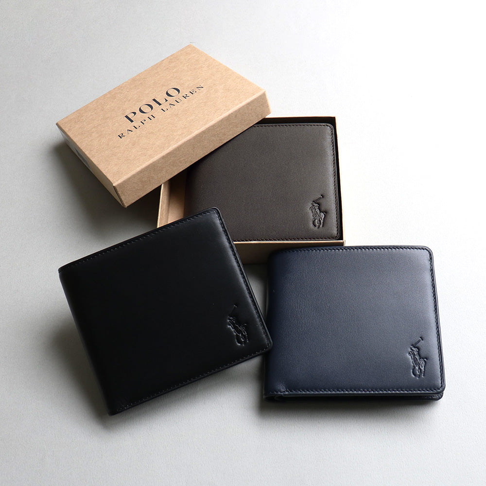 Ralph Lauren　レザー　財布 財布 ネイビー P-CLB212-75 / Calf Leather series カーフレザー