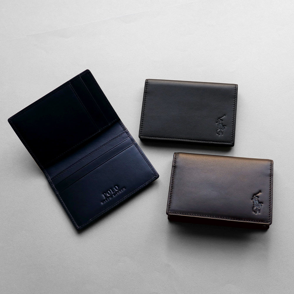 パスケース IDケース ダークブラウン P-CLB622-35 2つ折り / Calf Leather series カーフレザーシリーズ