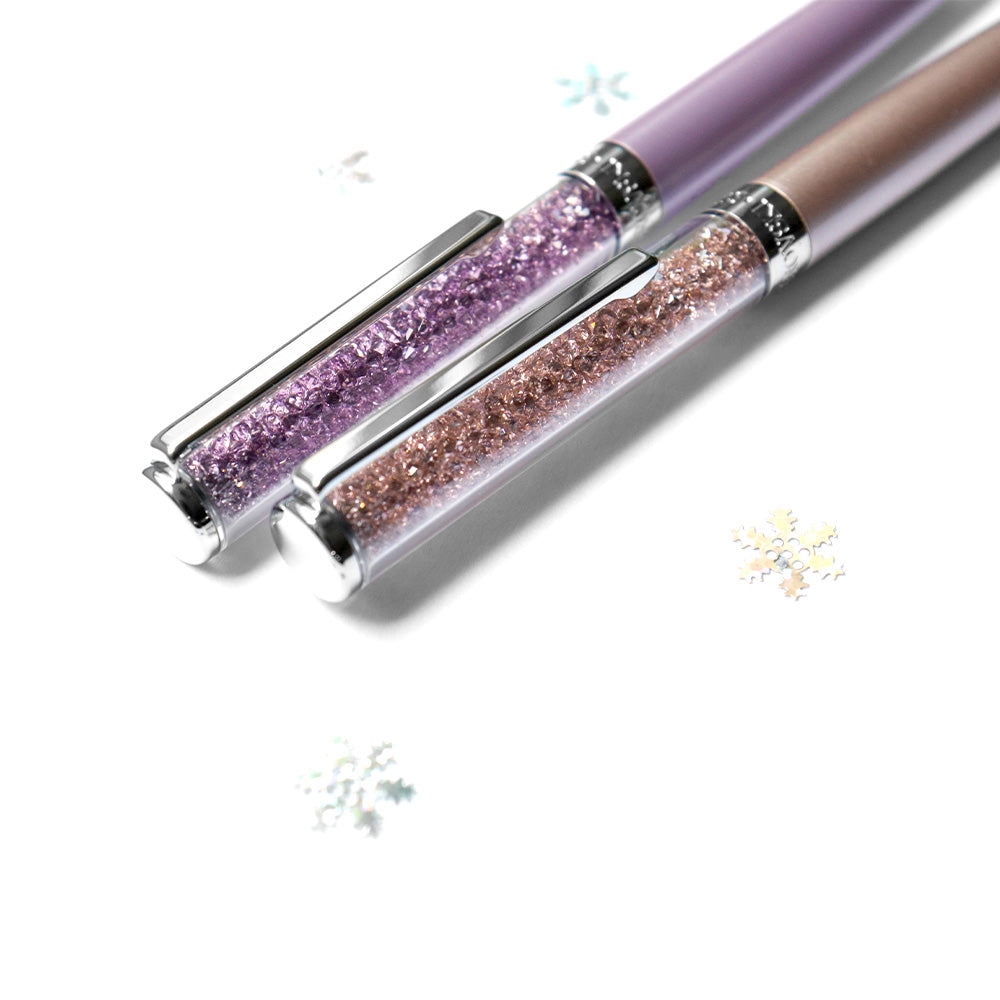 ボールペン Crystalline + タオルハンカチ クラシックグレー / Premium Gift Set
